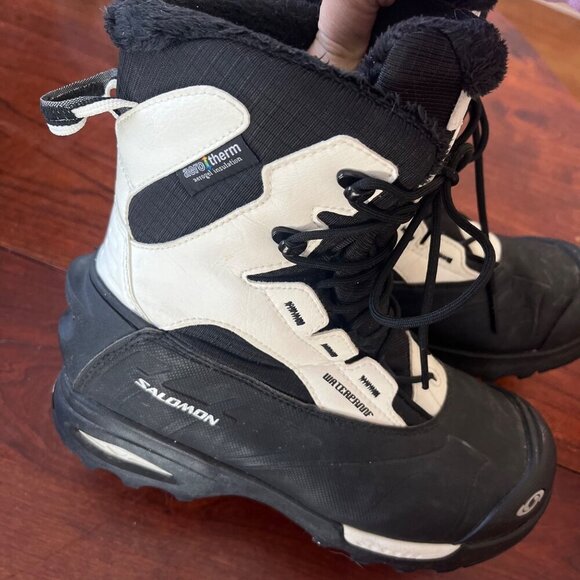 Salomon Women's Toundra Mid Waterproof Winter Aerotherm Boot- Size 7.5 - Picture 3 of 7